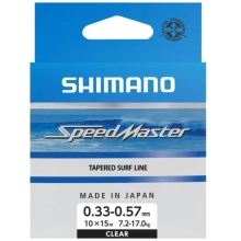 SHIMANO - Šokový vlasec Line Speedmaster Surf Taper ID 0,33-0,57 mm 10x15 m Clear