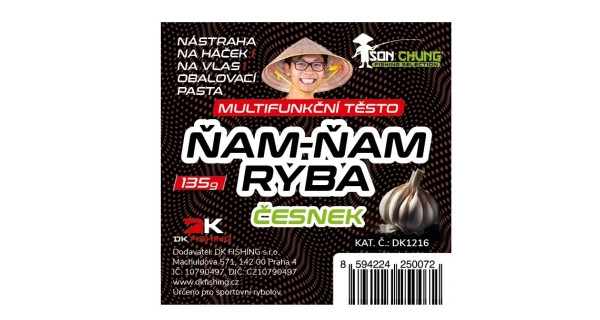ŠON CHUNG - Inovatívne cesto Ňam-Ňam Ryba Cesnak 135 g