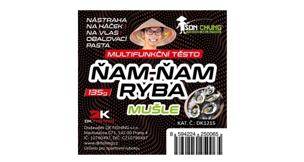 ŠON CHUNG - Inovatívne cesto Ňam-Ňam Ryba Mušle 135 g