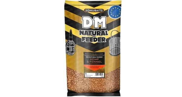 SONUBAITS - Krmítková zmes DM Natural Feeder Hemp & Fennel 1 kg