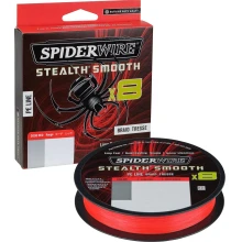 SPIDERWIRE - Pletená šnúra Stealth Smooth 8 Červená 0,29 mm 26,4 kg 300 m