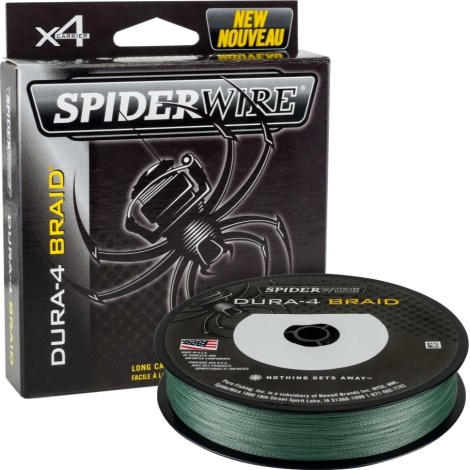 SPIDERWIRE - Splietaná šnúra Dura4 Green 0,17 mm 15 kg 300 m