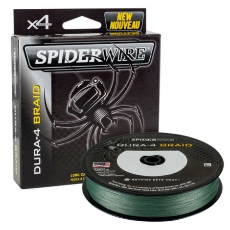 SPIDERWIRE - Splietaná šnúra Dura4 Green 0,40 mm 45 kg 150 m