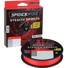 SPIDERWIRE - Splietaná šnúra Stealth Smooth 8 Červená 0,13 mm 12,7 kg 300 m