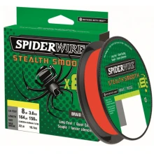 SPIDERWIRE - Splietaná šnúra Stealth Smooth 8 Červená 0,23 mm 23,6 kg 150 m