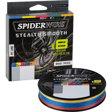 SPIDERWIRE - Splietaná šnúra Stealth Smooth 8 Viacfarebná 0,23 mm 23,6 kg 300 m