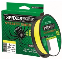 SPIDERWIRE - Splietaná šnúra Stealth Smooth 8 Žltá 0,19 mm 18 kg 300 m