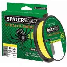 SPIDERWIRE - Splietaná šnúra Stealth Smooth 8 Žltá 0,23 mm 23,6 kg 150 m