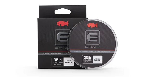 SPOMB - Splietaná plávajúca šnúra E Braid White 0,26 mm 35 lb 200 m