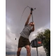 SPOMB - Ujímaný šokový vlasec Tapered Braided Leaders 50-20 lb 3x10 m Čierny