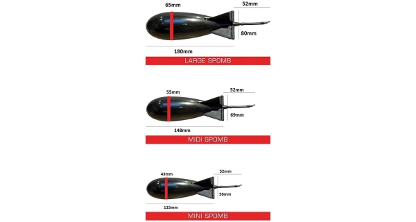 SPOMB - Zakrmovacia raketa Midi Bait Rocket biela