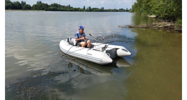 SPORTEX ČLUNY - Nafukovací čln Shelf 330F lamelová podlaha, šedý