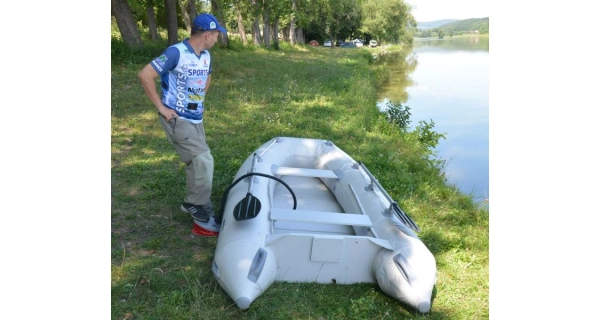 SPORTEX ČLUNY - Nafukovací čln Shelf 330F lamelová podlaha, šedý