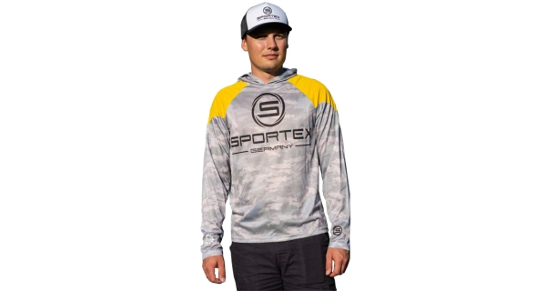 SPORTEX - Dres s dlhým rukávom UPF 50 Žltá šedá veľ. XL