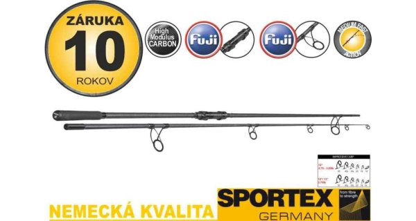 SPORTEX - Kaprový prút Impressive Carp 3,66 m 3,25 lb 2 diely