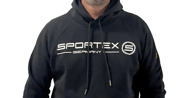 SPORTEX - Mikina s kapucňou čierna veľ. XL