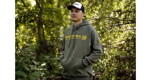 SPORTEX - Mikina s kapucňou zelená veľ. M