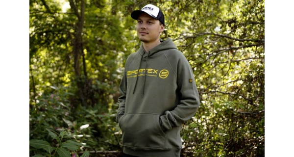 SPORTEX - Mikina s kapucňou zelená veľ. S