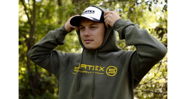 SPORTEX - Mikina s kapucňou zelená veľ. S
