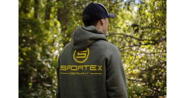 SPORTEX - Mikina s kapucňou zelená veľ. S