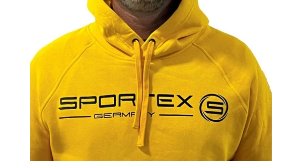 SPORTEX - Mikina s kapucňou žltá veľ. 2XL