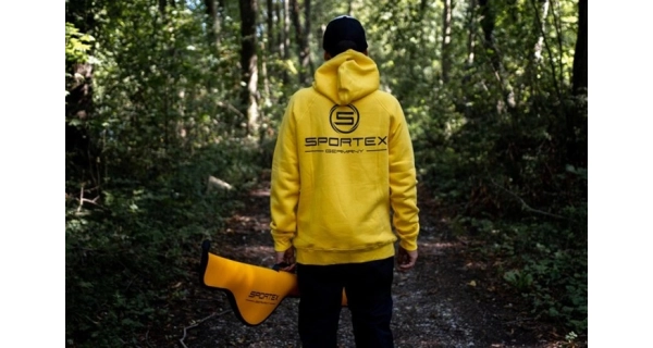 SPORTEX - Mikina s kapucňou žltá veľ. 2XL