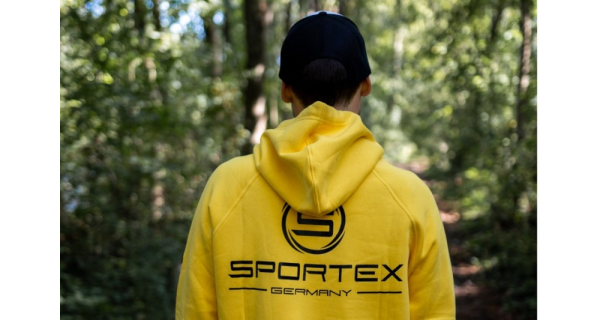 SPORTEX - Mikina s kapucňou žltá veľ. L