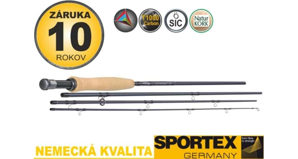 SPORTEX - Muškársky prút Synoris Fly 2,6 m #3 4 diely