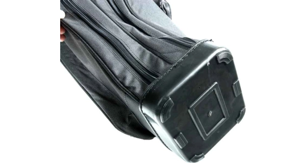 SPORTEX - Puzdro dvojkomorové pre 2-4 prúty V šedej 150 cm