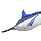 SPORTS - Dekoračný vankúš Black Marlin 118 cm
