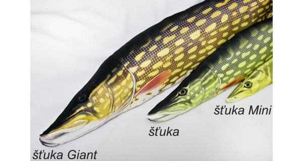 SPORTS - Dekoračný vankúš Štika 80 cm