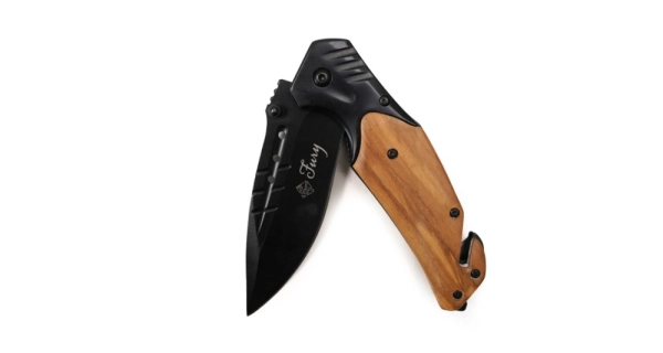 SPORTS - Drevený skladací nôž Fury 21,5 cm