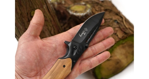 SPORTS - Drevený skladací nôž Fury 21,5 cm