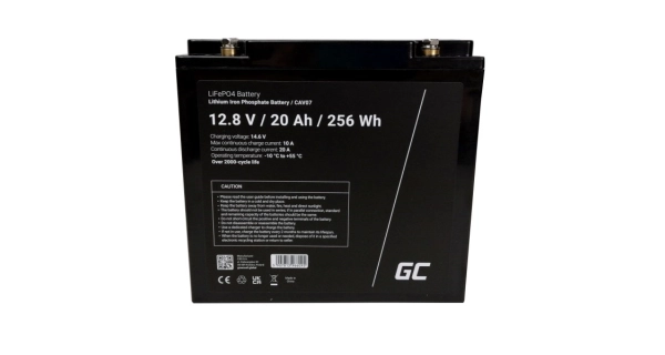 SPORTS - GC Lítiový akumulátor LiFePO4 20Ah 12.8V