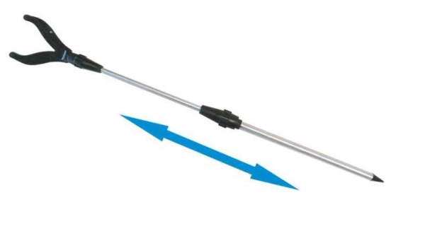SPORTS - Nerezová vidlička na rybárske prúty 30-50 cm