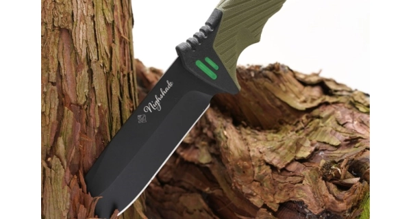 SPORTS - Nôž Nighshade olivový s puzdrom 25 cm + podpaľovač