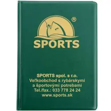 SPORTS - Obal na rybárske doklady MAXI zelený