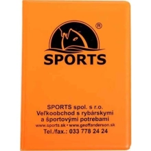 SPORTS - Obal na rybárske doklady oranžový