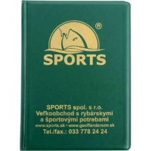 SPORTS - Obal na rybárske doklady zelený
