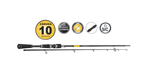 SPORTS - Prút Sportex Black Pearl GT-3 2,7 m 20 g + Navijak Shimano Aero BB C3000 + silón