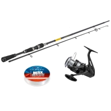 SPORTS - Prút Sportex Black Pearl GT-3 2,7 m 60 g + Navijak Shimano Aero BB C3000 + silón
