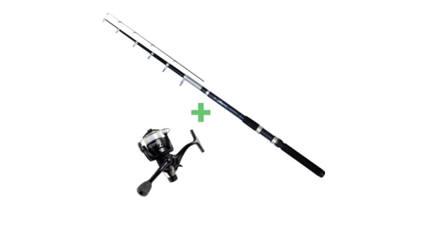SPORTS - Set Prút Atac Tele Feeder 3,6 m 100 g + Navijak TFR 3000