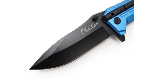 SPORTS - Skladací nôž Obsidian Modrý 22 cm + podpaľovač