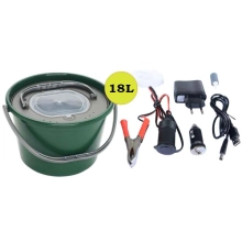 SPORTS - Vzduchovací motorček AA/USB/230V + Rezkovnica 18 l