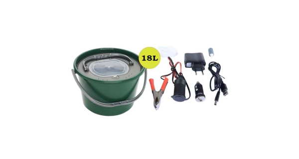 SPORTS - Vzduchovací motorček AA/USB/230V + Rezkovnica 18 l