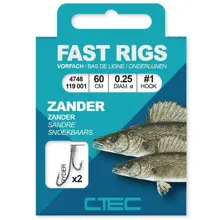 SPRO - Hotový náväzec C-Tec Zander Ryder Hookrigs 0,20 mm 60 cm veľ. 4