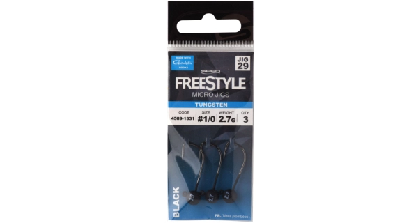 SPRO - Jigová hlava Tungsten Micro Jigs 2,7 g 2,1 cm veľ. 2 Black 3 ks