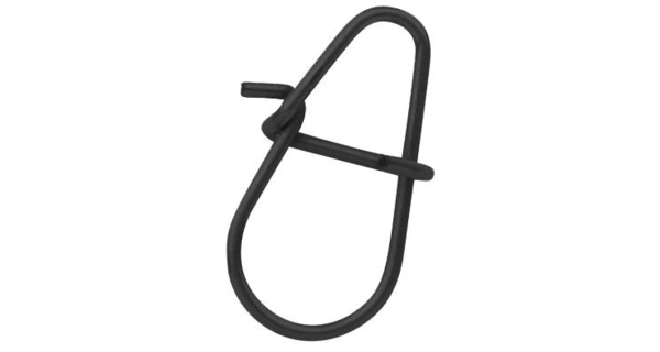 SPRO - Karabínka Matte Black HD Snap 5 mm 18 kg 15 ks