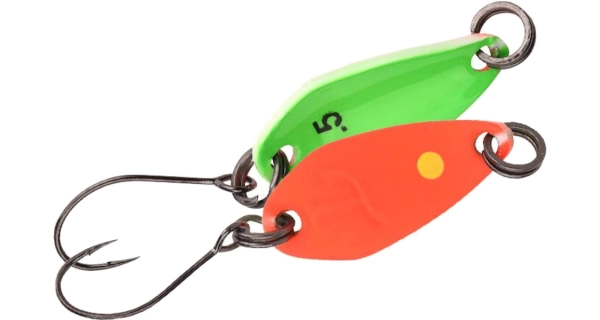 SPRO - Plandavka Trout Master Incy Spoon Orange Green 3,5 g
