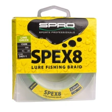 SPRO - Pletená šnúra SPEX8 Braid Lime Green 0,12 mm 150 m